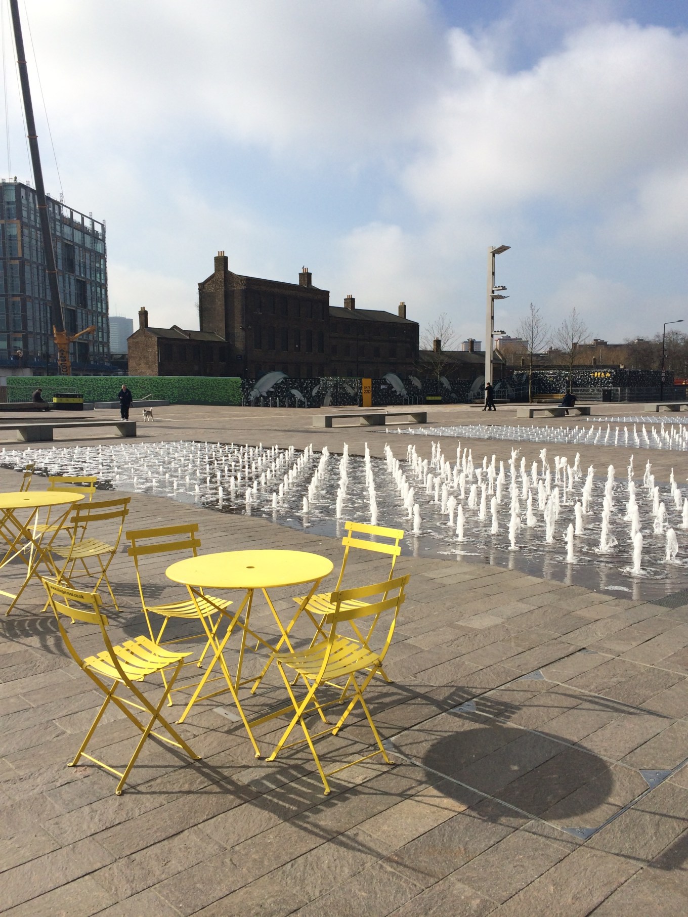 Outside the Granary Building, King's Cross