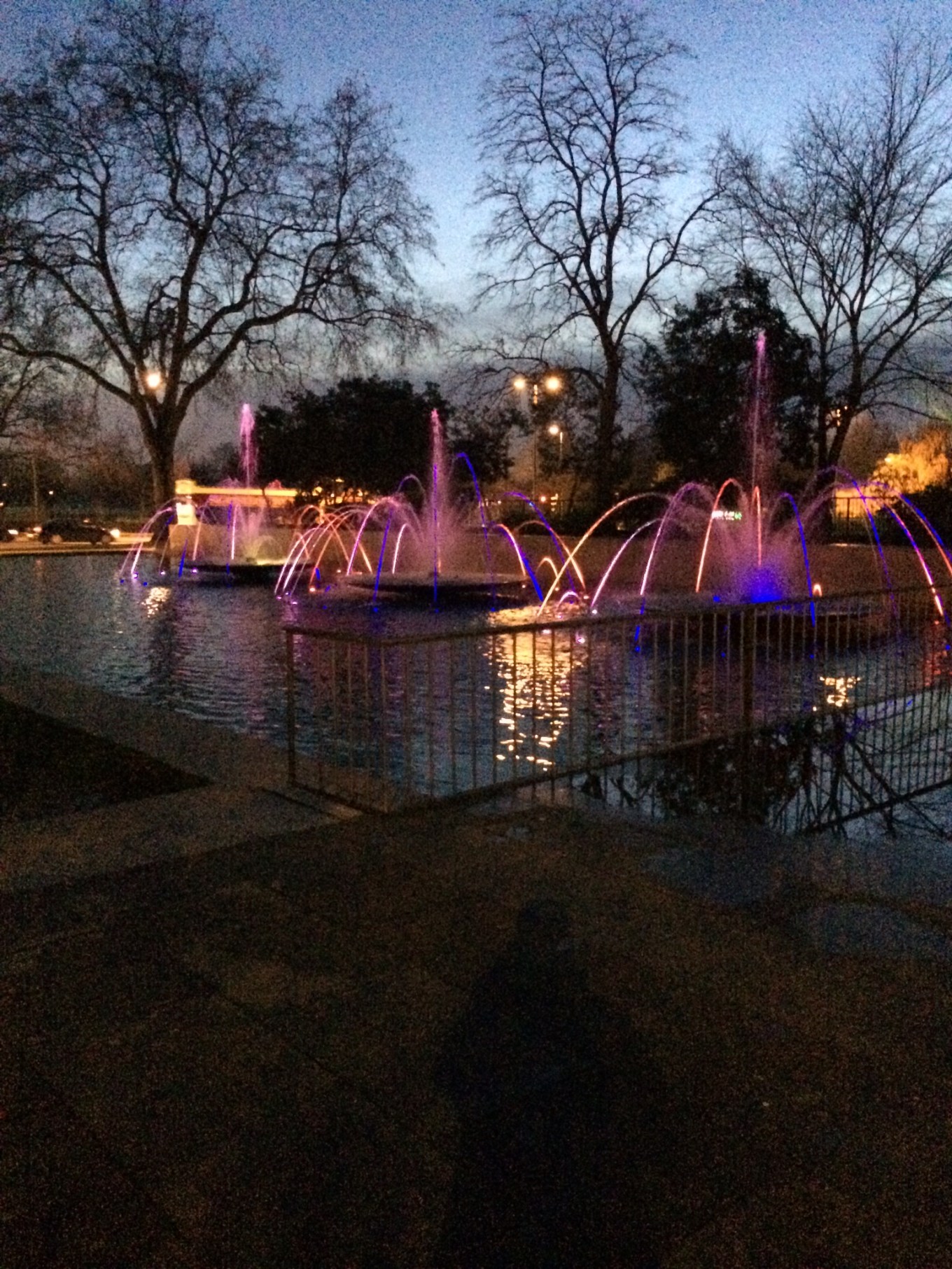 Fountains outside Marble Arch