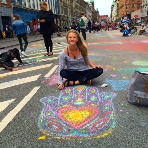 Making my art on the street