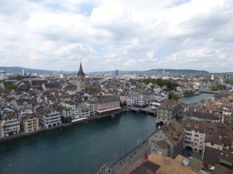 Zurich from the Grossmunster tower