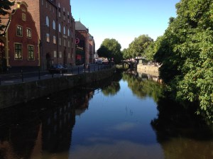 Fyris river, which divides Uppsala in half.
