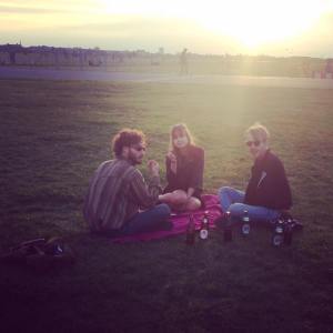 This is my housemates hanging in tempelhof just next to my first Beautiful apartment in Neukolln
